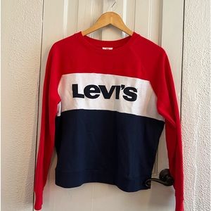 Red White and Blue Striped Levi’s Crewneck